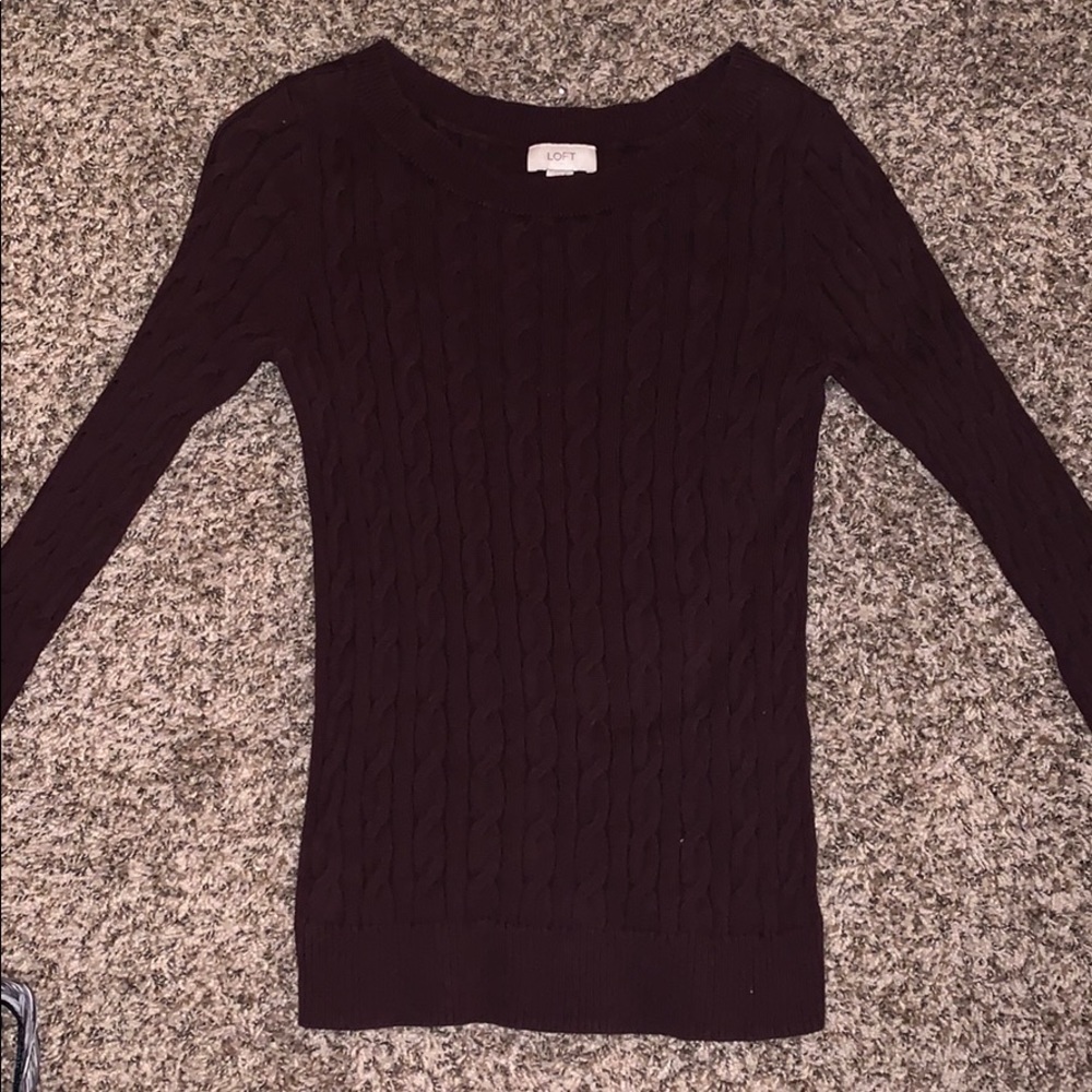 Loft Burgundy Sweater